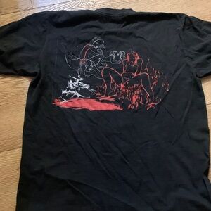 Supreme Black and Red Graphic Tee